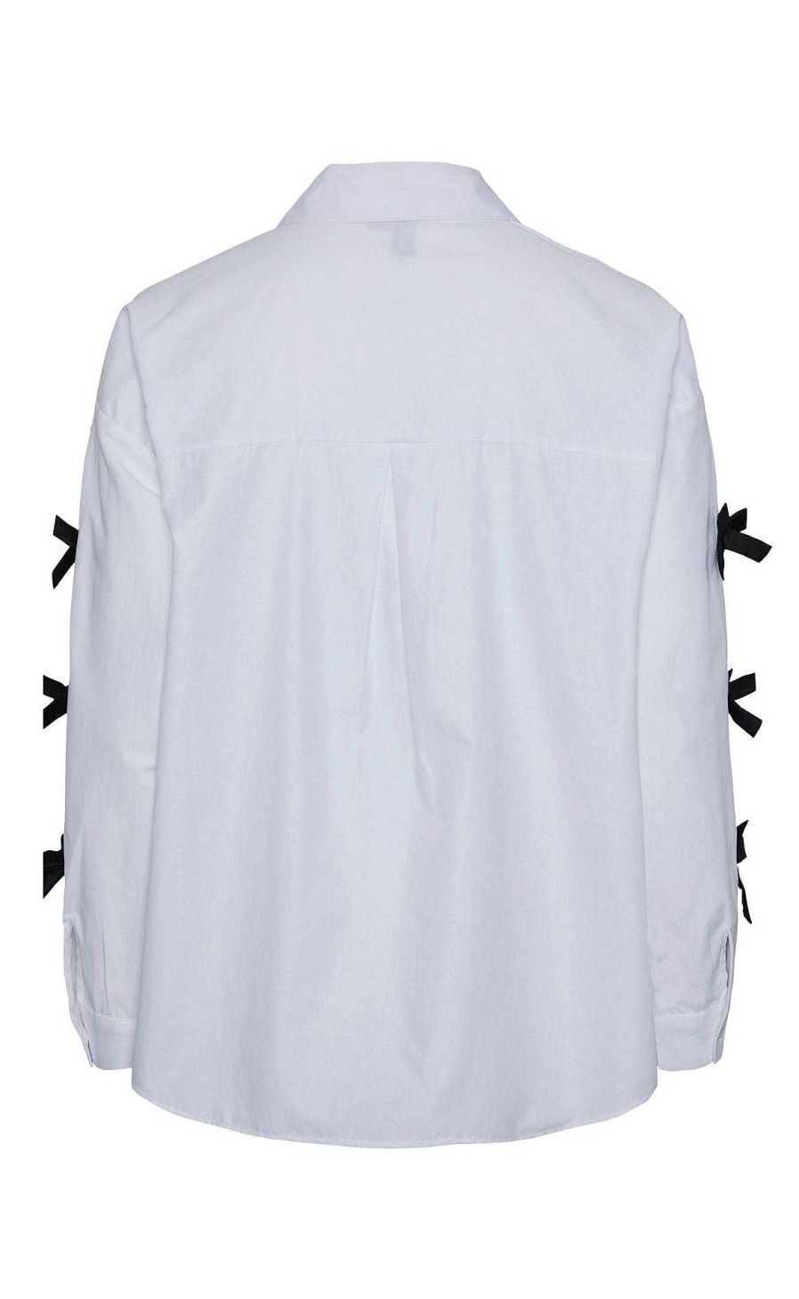 PIECES Pieces Shirt - Bell - Bright White With Black Bows | Shirts