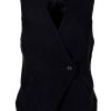 Black Colour Black Color Vest - Chicago - Black | Vests