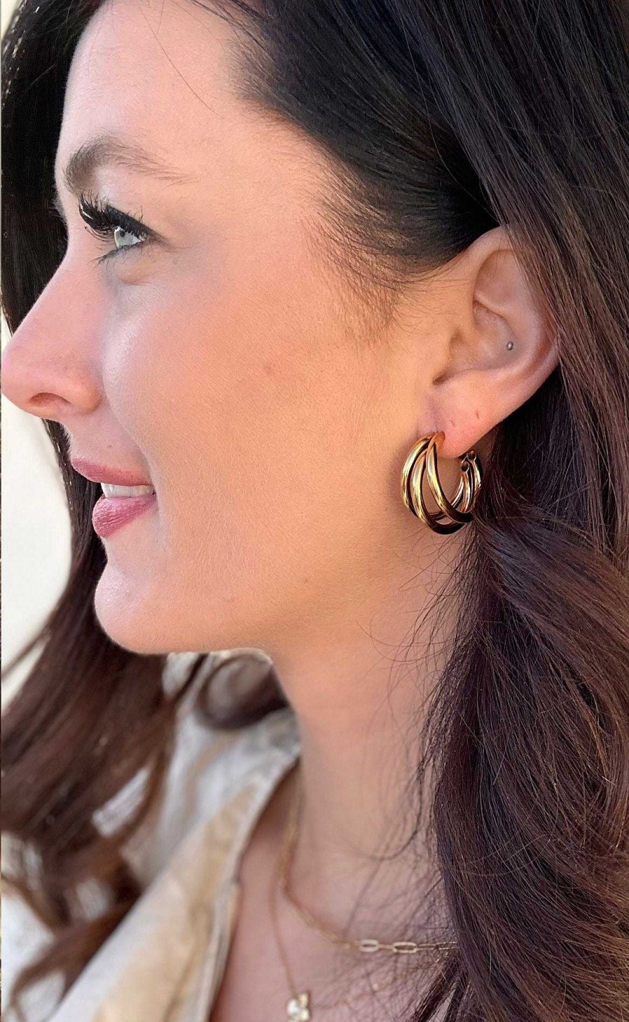 Smykkeli Copenhagen Smykkeli Copenhagen Earrings / Hoops - Seville - Gold | Jewelry