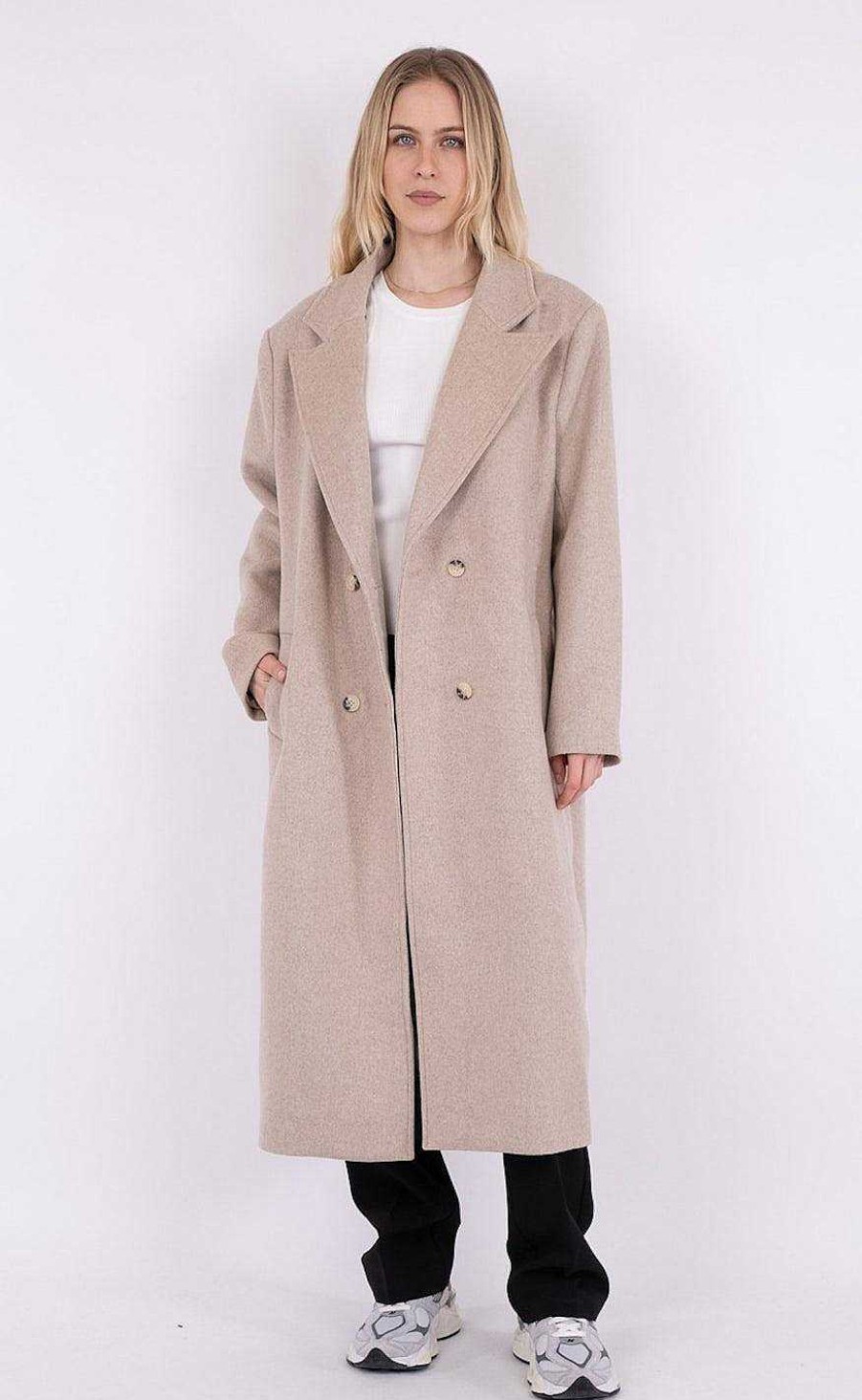 NEO NOIR Neo Noir Coat - Williams - Beige Melange | Jackets & Coats