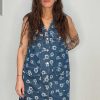 GLOBAL FUNK Global Funk Dress - Calio-G - Blue Flower | Dresses