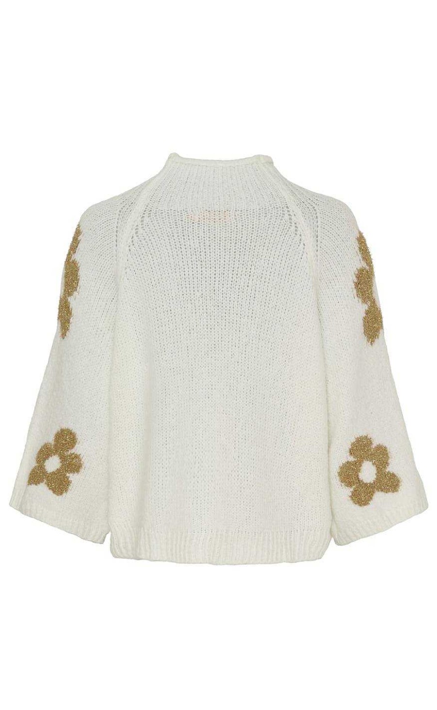 Marta Du Chateau Marta Du Chateau Knit - 23795 Shana - Blanco/Beige | Knitwear & Sweat