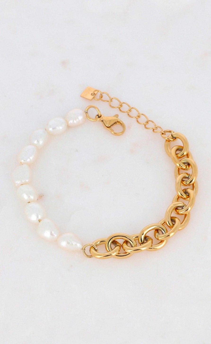 Smykkeli Copenhagen Jewelry Copenhagen Armband - Paris - Gold W. Freshwater Pearls | Jewelry