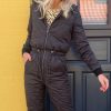 GLOBAL FUNK Global Funk Flight Suit / Thermal Suit - Isolde T Teddo Recycled - Black | Flight Suits