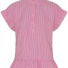 Marta Du Chateau Marta Du Chateau Blouse - 5805 Cila - Fuxia Stripe | Blouses