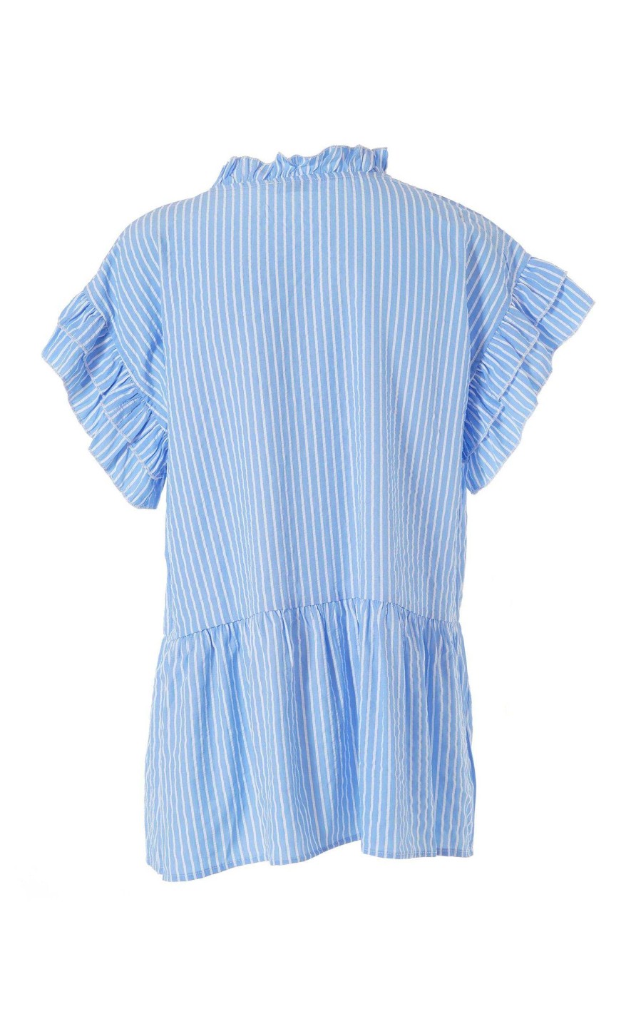 INA Copenhagen Ina Copenhagen Top - Freya - Blue Striped | T-Shirts & Tops