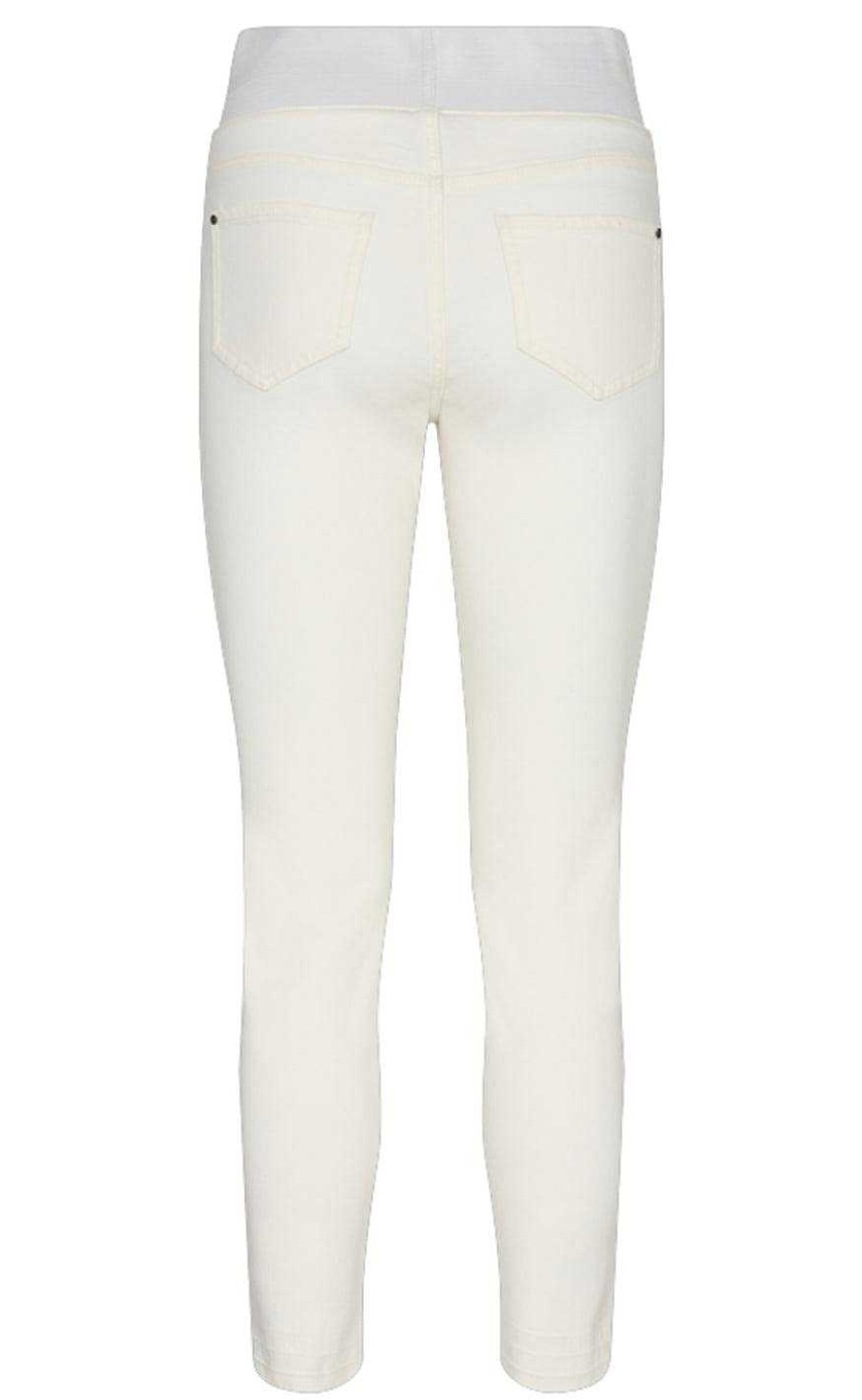 FreeQuent Freequent Pants - Shantal Ankle Raw - Bright White Denim | Trousers & Jeans