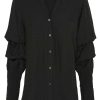 Marta Du Chateau Marta Du Chateau Shirt - 3639 Aisha - Black | Shirts