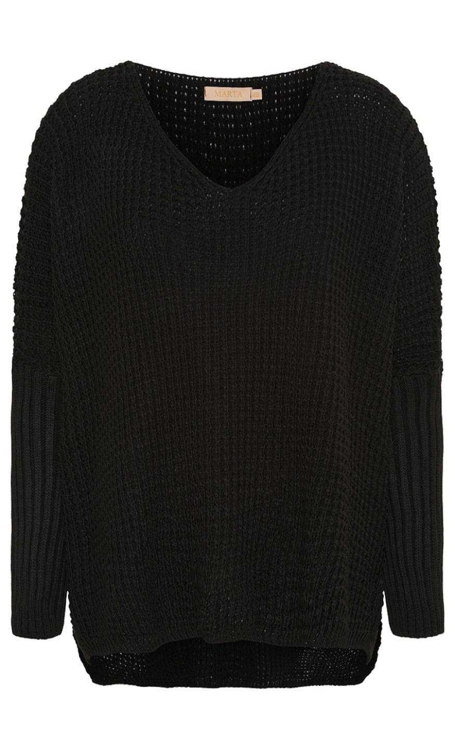 Marta Du Chateau Marta Du Chateau Knit - 18236 Mille - Black | Knitwear & Sweat