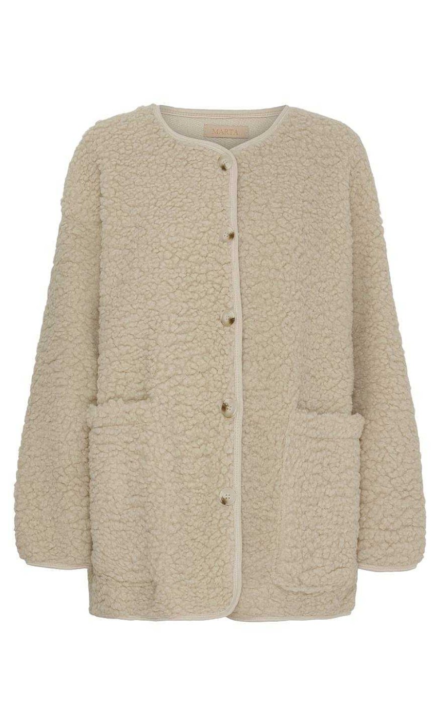 Marta Du Chateau Marta Du Chateau Jacket - 23919 Lucile - Beige | Jackets & Coats