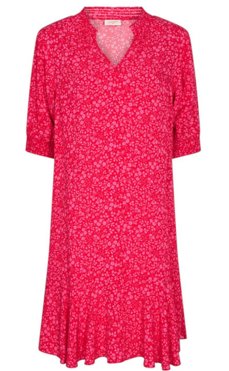 FreeQuent Freequent Dress - Adney - Lollipop W. Carmine Rose | Dresses