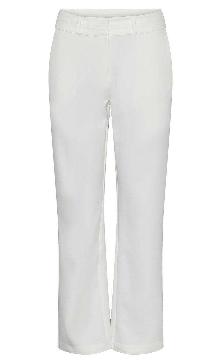 YAS Yas Pants - Bluris Mw Flared - Star White | Trousers & Jeans