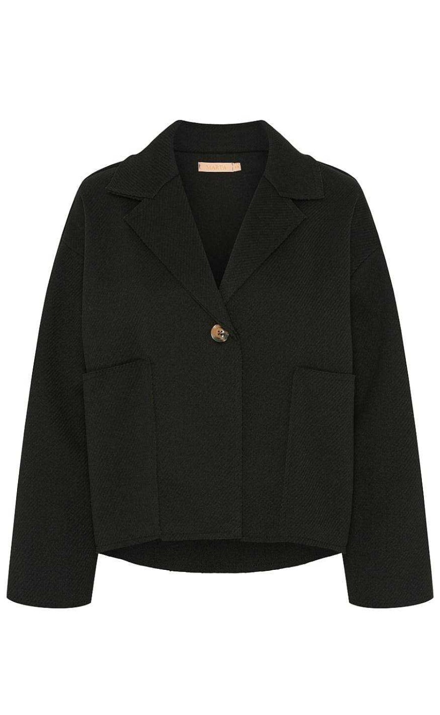 Marta Du Chateau Marta Du Chateau Jacket - 35060 Alex - Black | Jackets & Coats