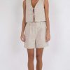 NEO NOIR Neo Noir Vest - Varsa - Natural | Vests