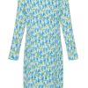 NOELLA Noella Dress - Mae Slim - Blue Flower | Dresses