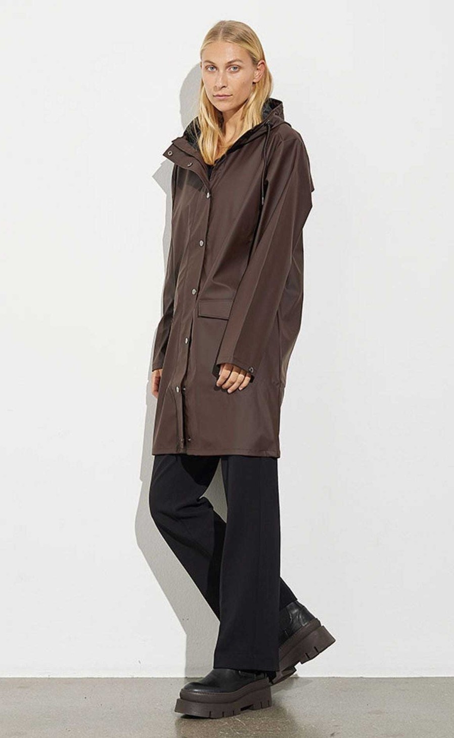 MBYM Mbym Rain Jacket - Fabiola - Cocao | Jackets & Coats