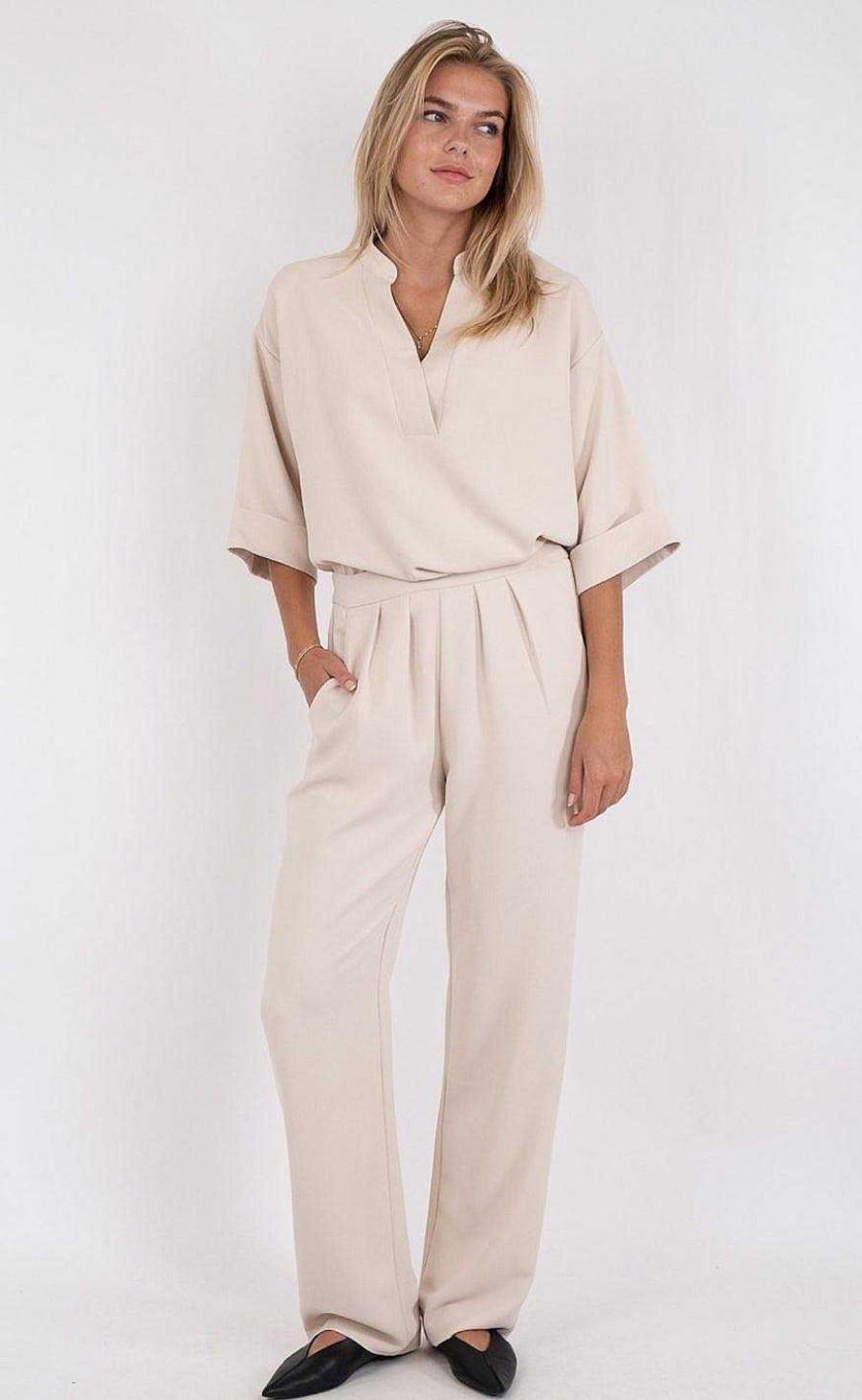 NEO NOIR Neo Noir Pants - Lotan - Cream | Trousers & Jeans