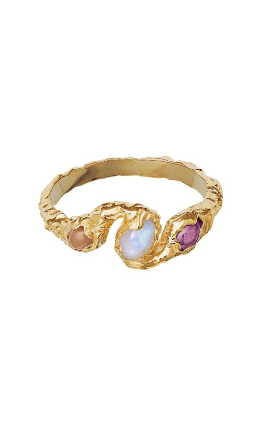 Maanesten Moonstone Ring - Baila - Gold | Jewelry