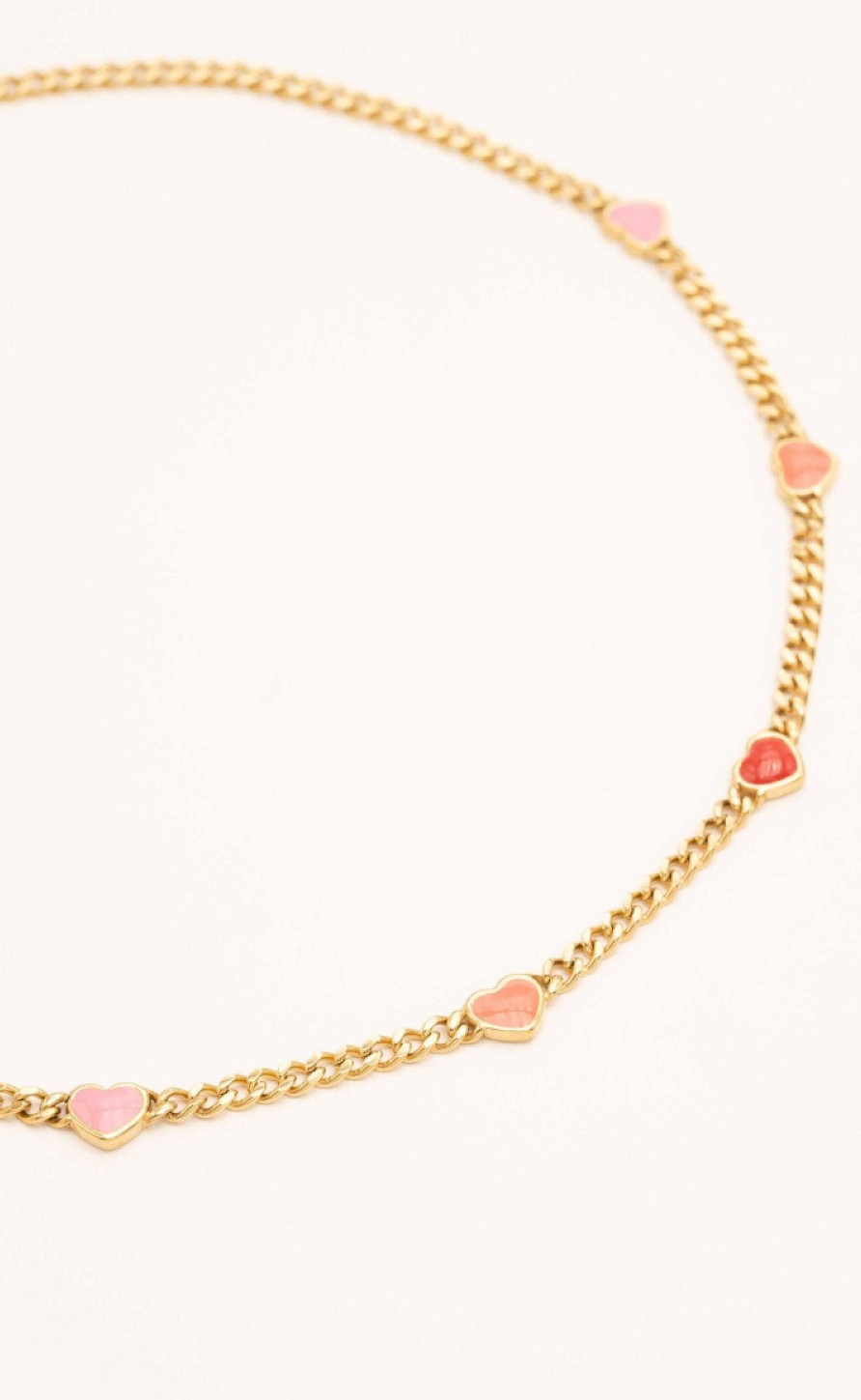 Smykkeli Copenhagen Jewelry Copenhagen Necklace - Sydney - Pink Hearts | Jewelry