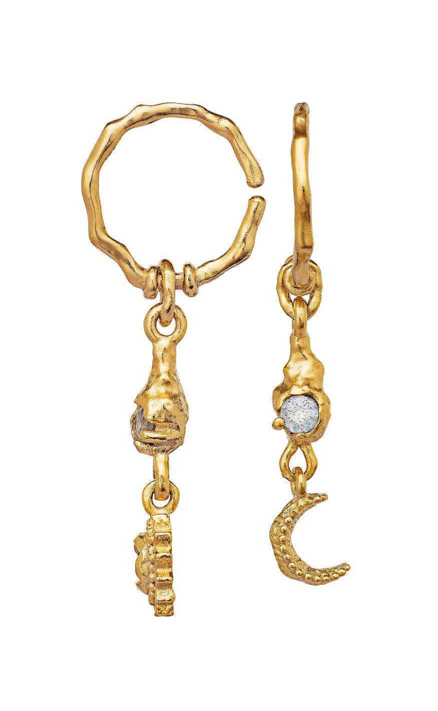 Maanesten Moonstone Earrings - Ember - Gold | Jewelry