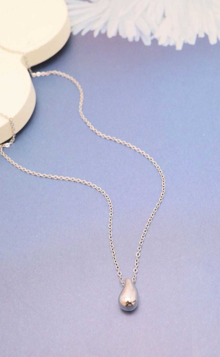 Smykkeli Copenhagen Mykkeli Copenhagen Necklace - Dakota Drop - Silver | Jewelry