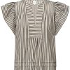 Gossia Gossia Blouse - Minka - Cream Black Stripes | Blouses