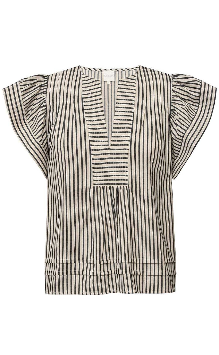 Gossia Gossia Blouse - Minka - Cream Black Stripes | Blouses