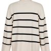 NEO NOIR Neo Noir Knitwear - Ruby Stripe - Sand | Knitwear & Sweat