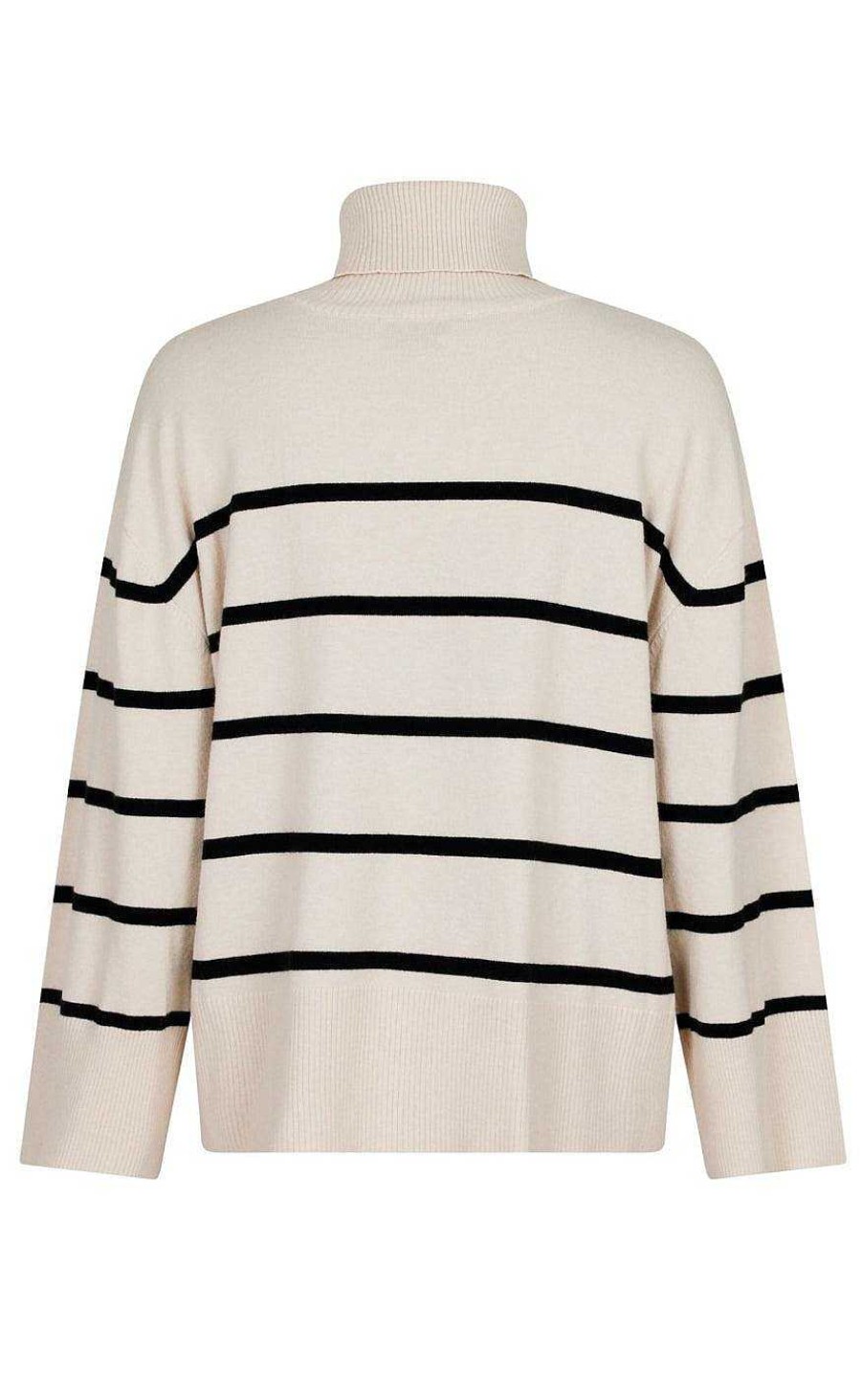 NEO NOIR Neo Noir Knitwear - Ruby Stripe - Sand | Knitwear & Sweat