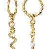 Maanesten Moonstone Earrings - Evelyn - Gold | Jewelry