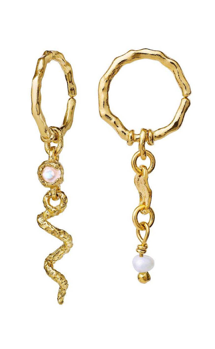 Maanesten Moonstone Earrings - Evelyn - Gold | Jewelry