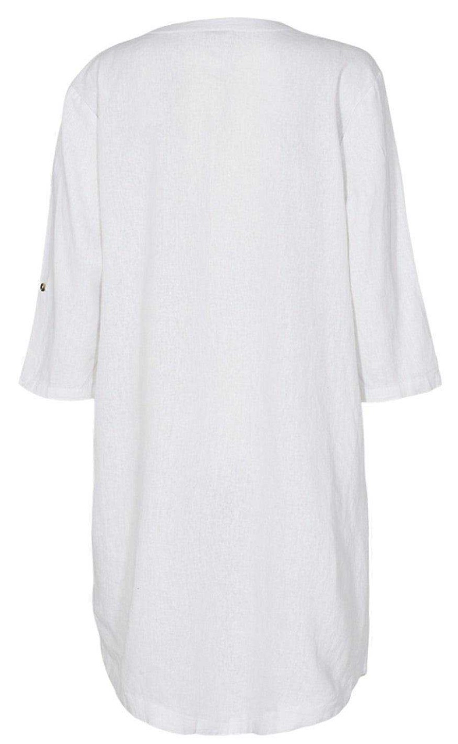 FreeQuent Freequent Tunic - Lava - Brilliant White | Blouses