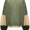 NOELLA Noella Sweater - Liana - Beige/Bottle Green | Knitwear & Sweat