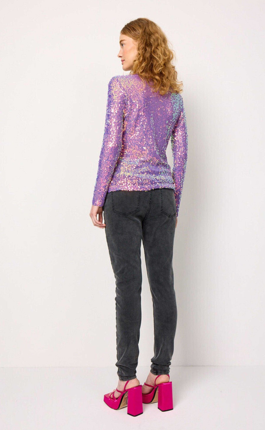 HunKøn Hunkon Blouse - Aya Sequin - Purple | Blouses