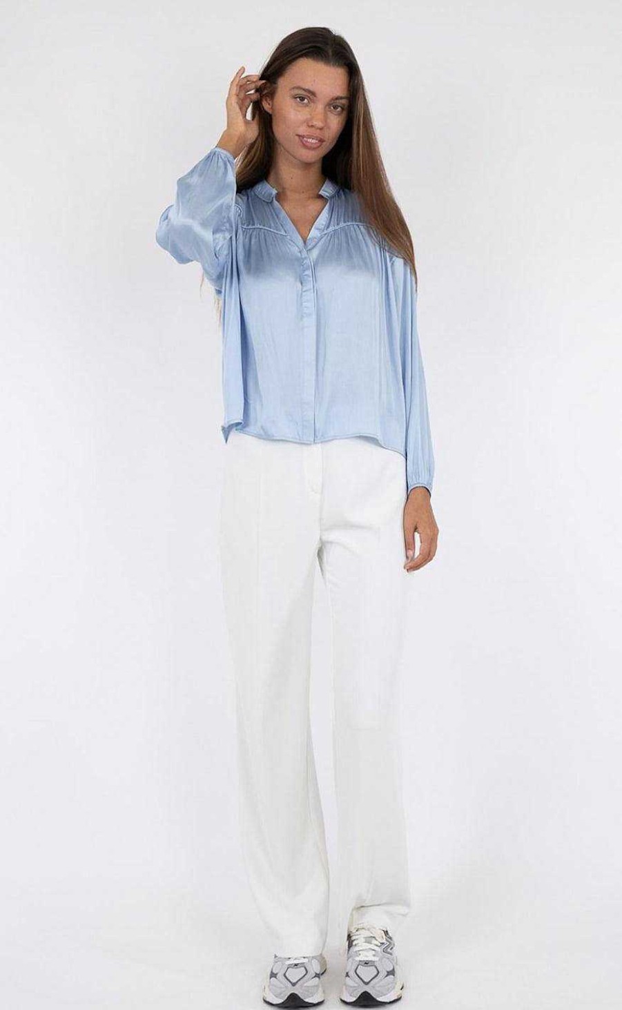 NEO NOIR Neo Noir Blouse - Binnet - Light Blue | Blouses