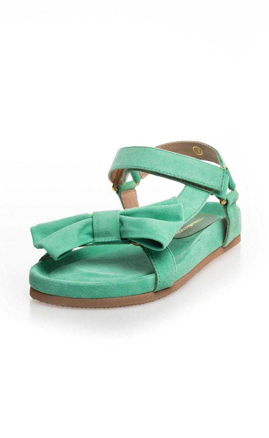 Copenhagen Shoes Copenhagen Shoes Sandals By Josefine Valentin - Sky And Diamonds Suede - Pale Green | Shoes, Boots & Sandals