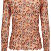 Liberté Liberte Blouse - Mesh - Orange Pink Black Flower | Blouses