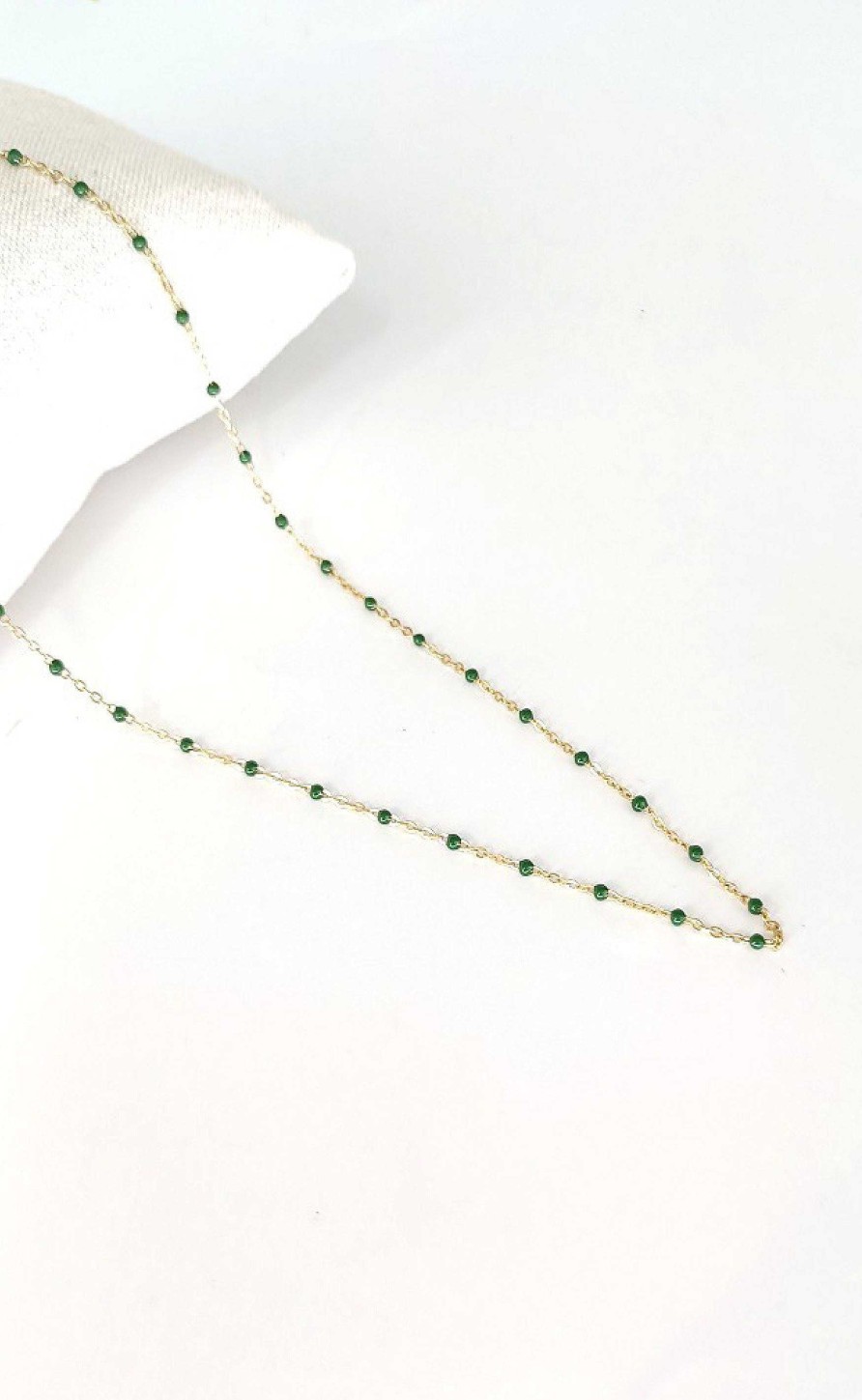 Smykkeli Copenhagen Jewelry Copenhagen Necklace - Vienna - Gold / Green | Jewelry