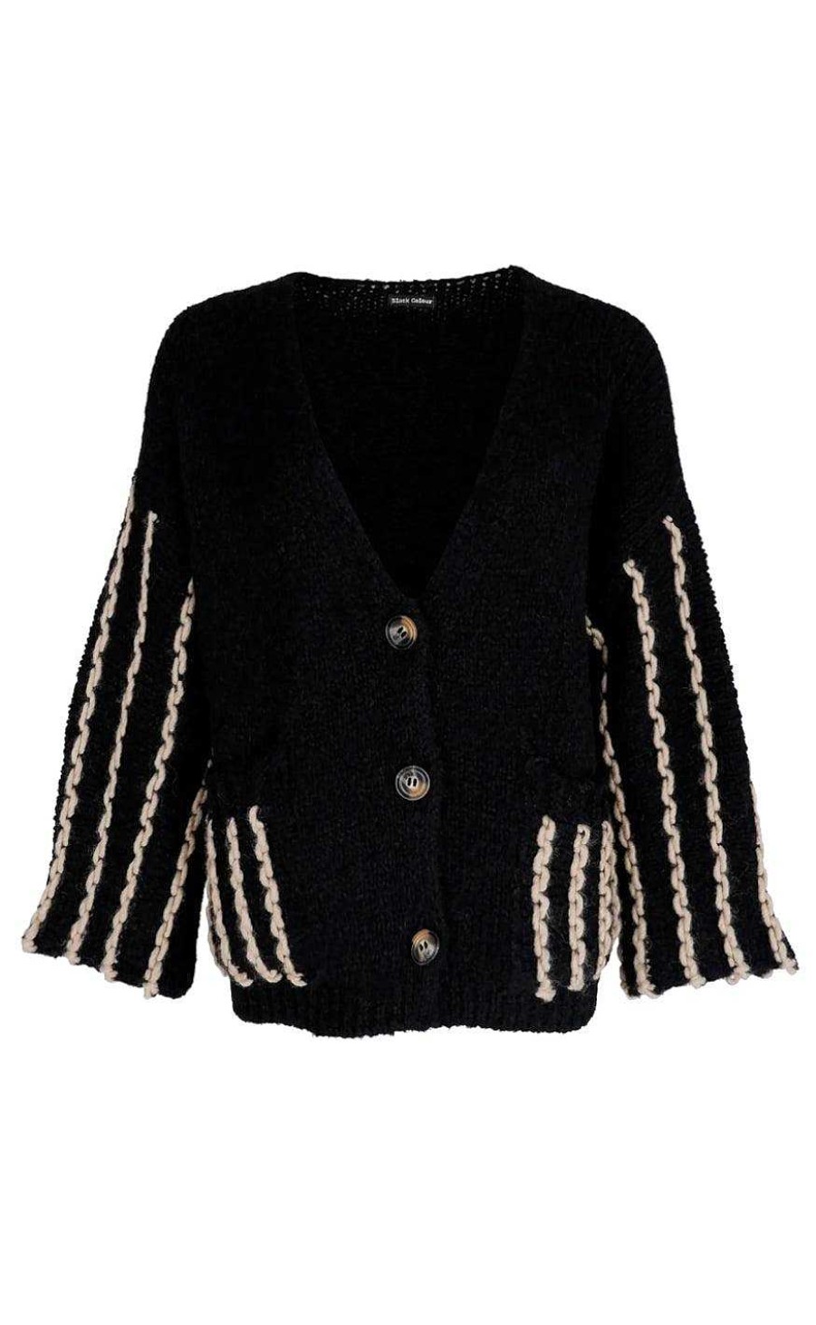 Black Colour Black Color Cardigan - Augusta - Black | Cardigans