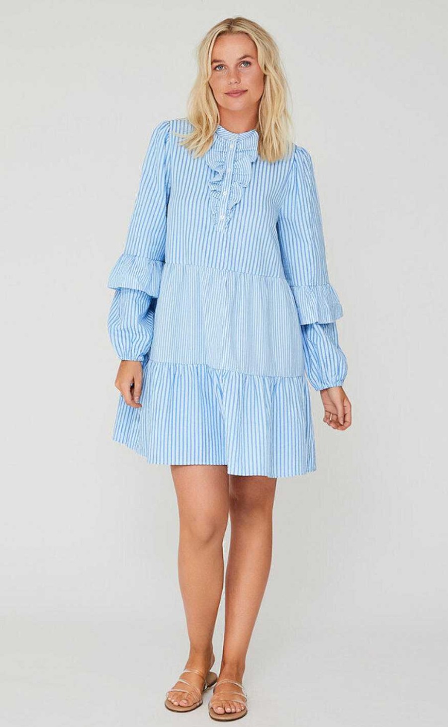 A-view A-View Dress - Karin - Blue/White Stripe | Dresses