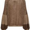 NOELLA Noella Sweater - Liana Knit Sweater - Brown/Camel | Knitwear & Sweat