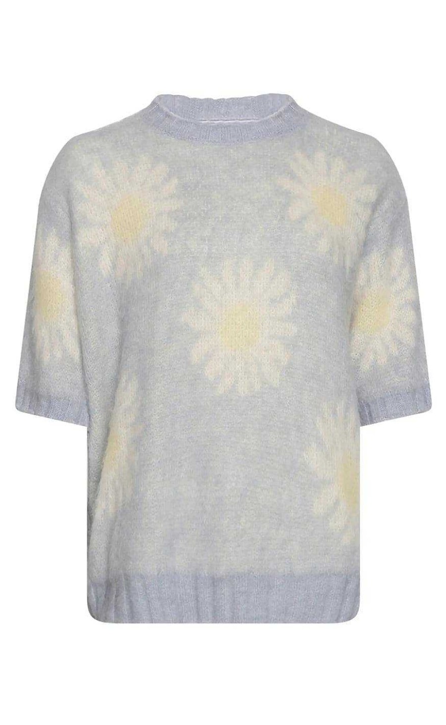 NOELLA Noella Knit - Raya - Light Blue/Offwhite Flower | Knitwear & Sweat