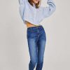 FreeQuent Freequent Pants - Jane - Medium Blue Denim | Trousers & Jeans