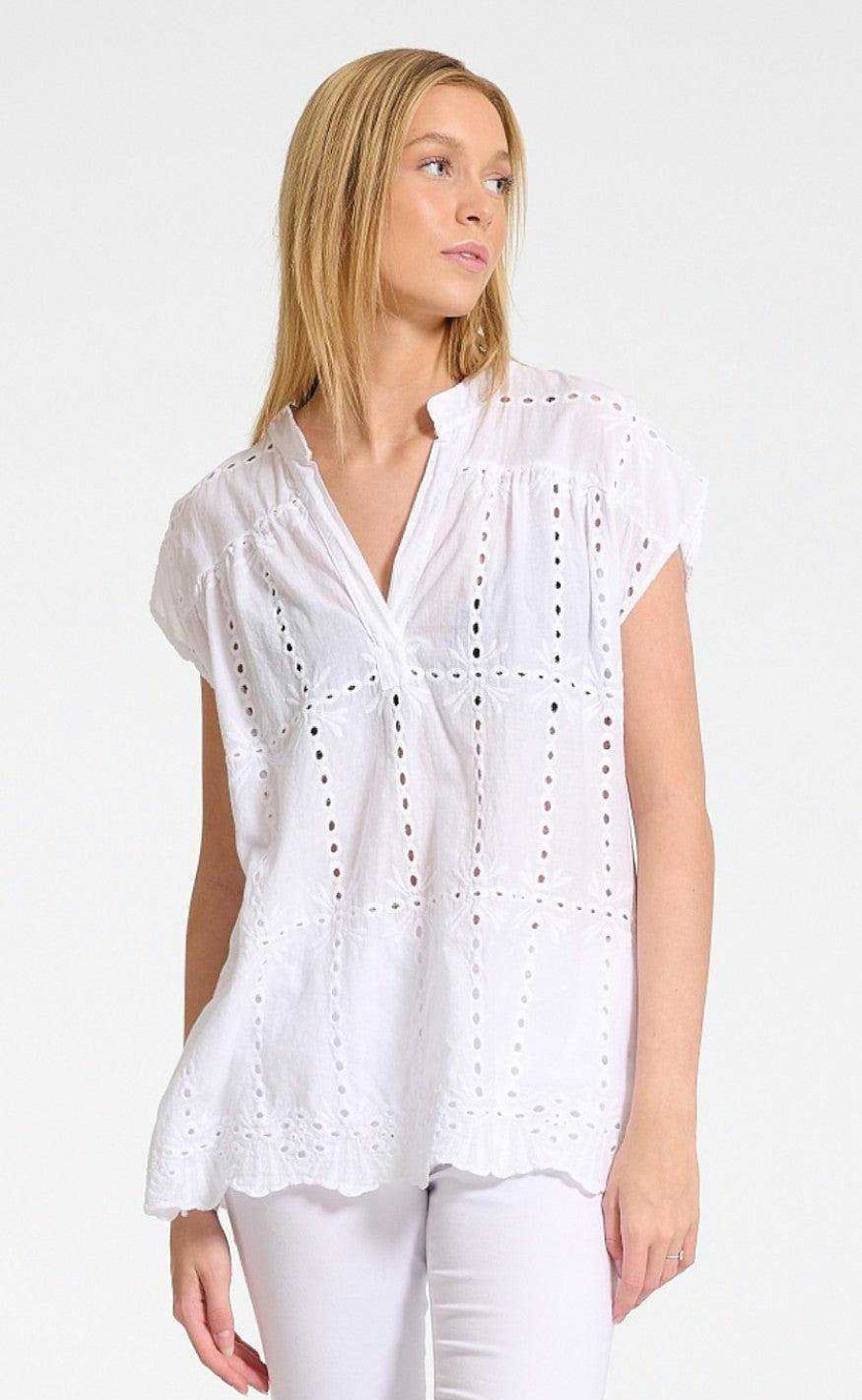 Marta Du Chateau Marta Du Chateau Blouse - 4440 Kassandra - White | Blouses