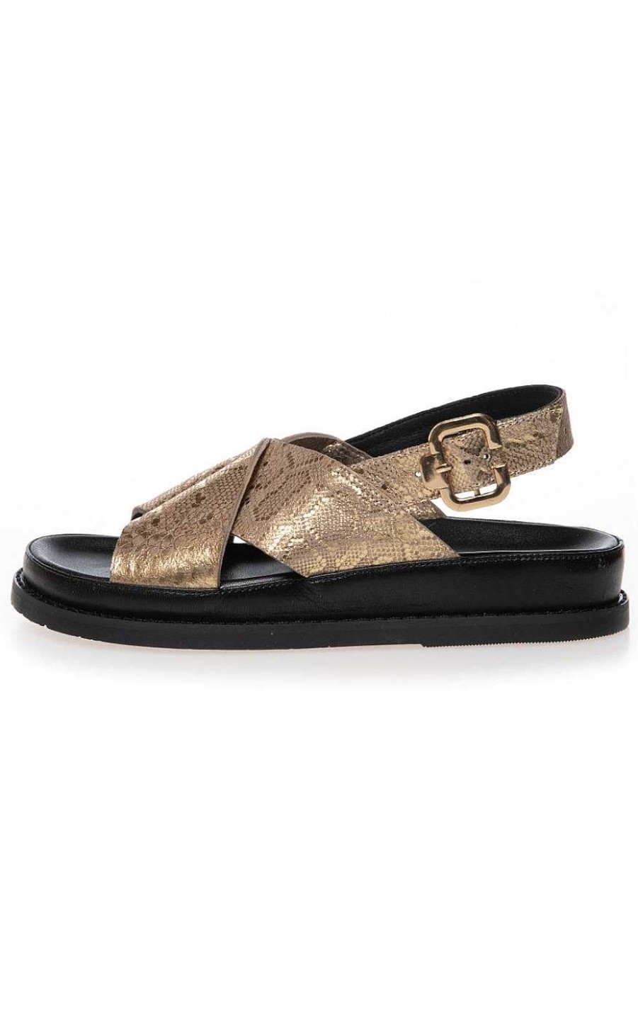 Copenhagen Shoes Copenhagen Shoes Sandals - New Stronger - Gold Print | Shoes, Boots & Sandals