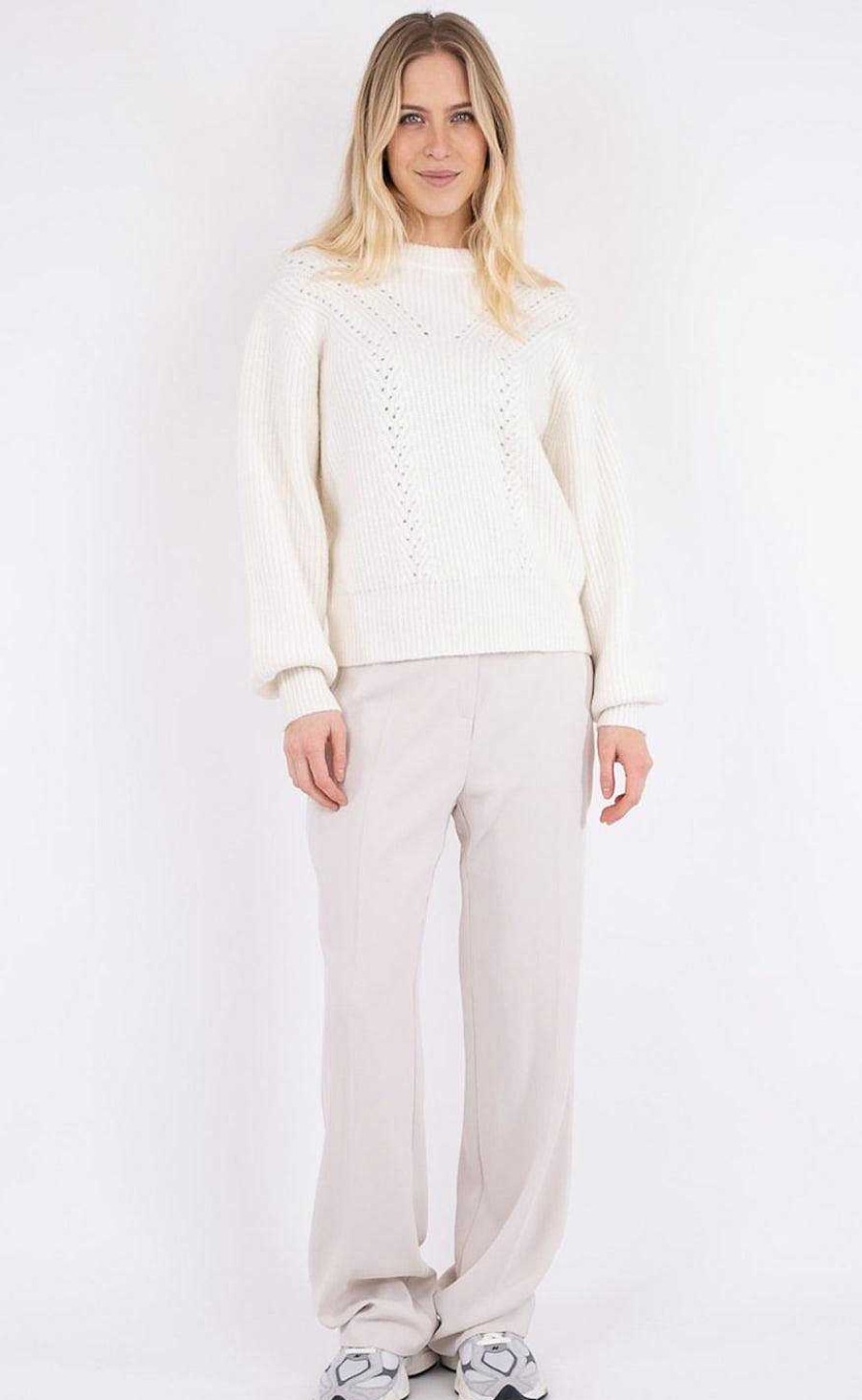 NEO NOIR Neo Noir Knit - Gimora - Off White | Knitwear & Sweat