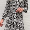 INA Copenhagen Ina Copenhagen Dress - Emma - White / Black Zebra | Dresses