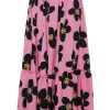 INA Copenhagen Ina Copenhagen Skirt - Hanna - Pink / Black Flower | Skirts