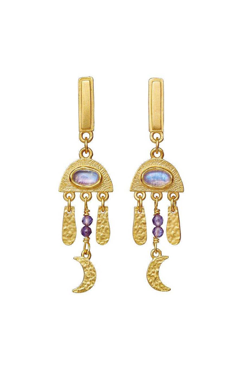 Maanesten Moonstone Earrings - Gemma - Gold | Jewelry