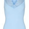 TIM u0026 SIMONSEN Tim & Simonsen Top - Belen V-Lace - Light Blue (Reversible) | T-Shirts & Tops